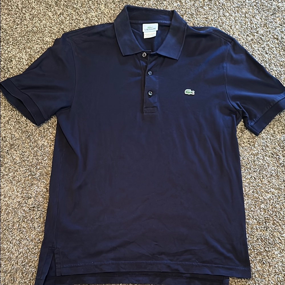Lacoste Blue Polo Shirt Classic Design
